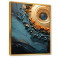 thumbnail image 2 of Designart "Vortex Of The Desert Mirage II" Abstract Spirals Floater Framed Canvas Wall Art, 2 of 5