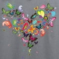 thumbnail image 3 of CafePress - Heart Of Butterflies Sweatshirt - Crew Neck Sweatshirt, 3 of 4