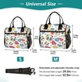thumbnail image 2 of Panda Faces Heart Star Lunch Bag Insulated Lunch Box Leakproof Reusable Cooler Tote Adjustable Shoulder Strap for Men Women 12L, 2 of 6