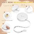 thumbnail image 3 of Uxcell 6Pcs Soft Tape Measure 60" Double Scale Retractable Cartoon Measuring Tape Cute Tape Measurer for Sewing Craft Cloth Fabric Tailor Weight Loss Body Measurements, Bow Tie Guinea Pig, 3 of 7