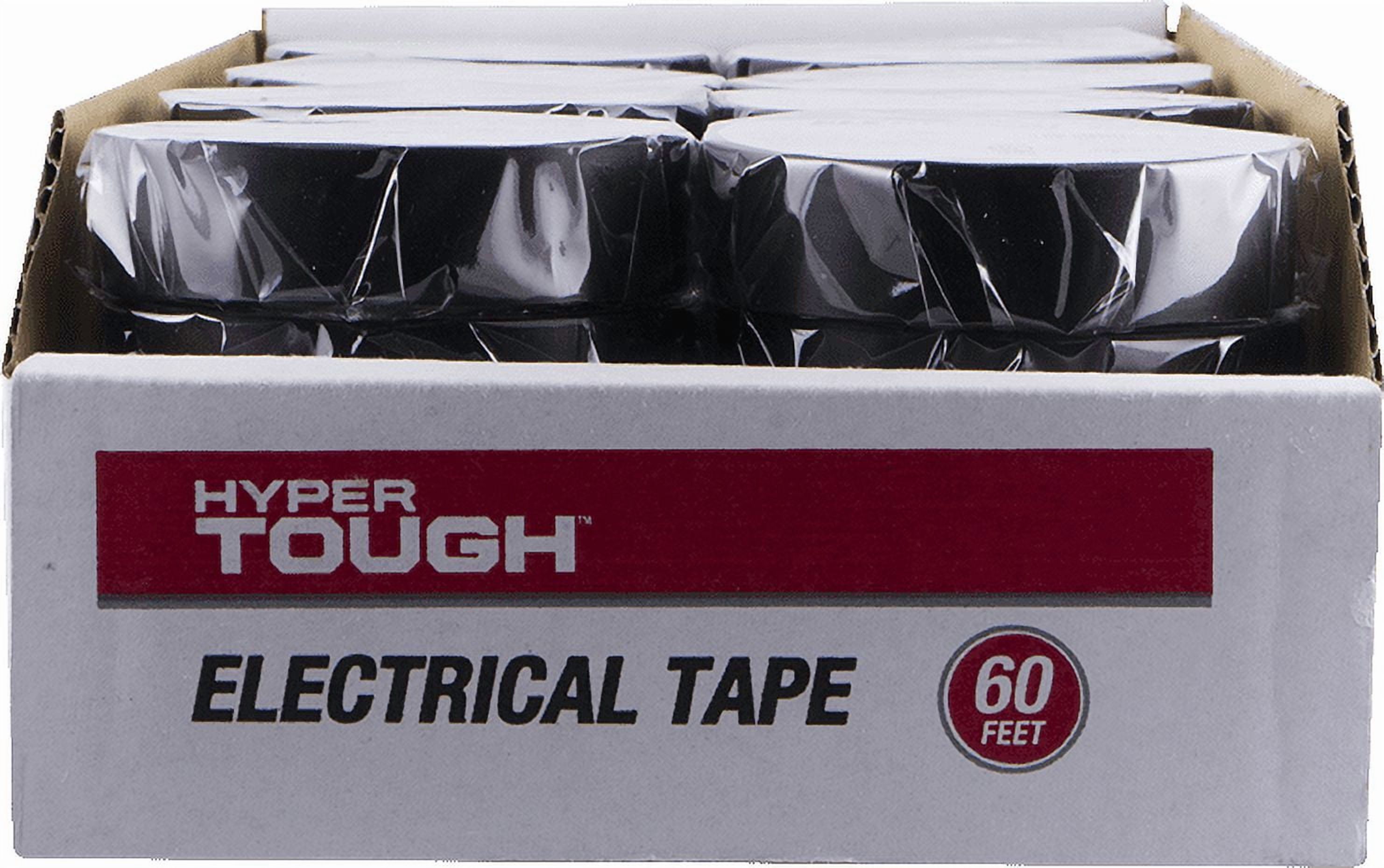 (6 pack) Hyper Tough Electrical Tape Black, New