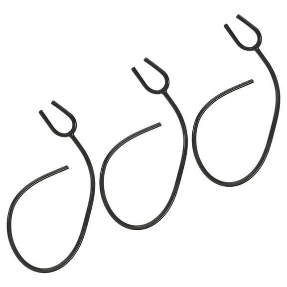 Soimiss 3Pcs Replacement Tube Stethoscope Extension Tube PVC Black Nurse Accessories