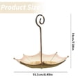 thumbnail image 3 of Umbrella Shaped Bird Feeder Hanging Tray,Seed Tray for Bird Feeders,Hanging Tray Bird Feeder,Bird Trough Bird Feeder Bird Bath Hanging Bird Feeder Tray for Outdoors Garden Yard Decor 6.5"X7.08", 3 of 9