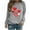 XQRN1-Gray, variant on VKOYWKM Valentine's Day Tops for Women Long Sleeve Women Tops Heart Graphic Tees Holiday Valentines Day Tops Crew Neck Loose Fit Party T-Shirt