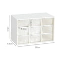 thumbnail image 6 of Limei Portable Cube Storage Organizer Cube Storage Shelves Cube Shelf Room Organizer Clothes Storage Cubby Shelving Bookshelf Toy Organizer Cabinet, Transparent White, 9 Cubes, 6 of 7