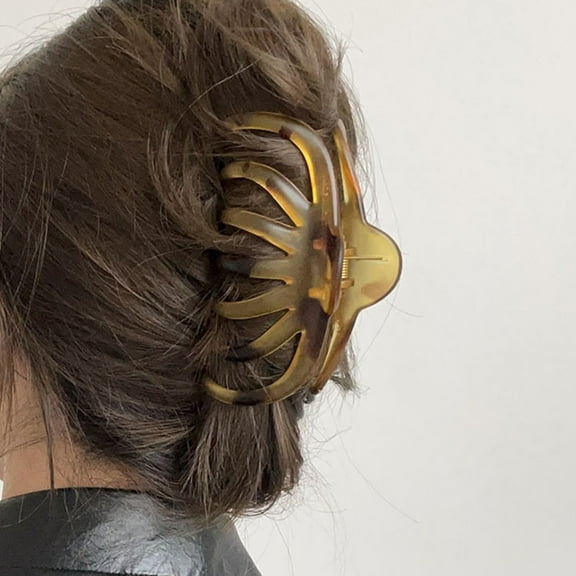 Luxshiny 2Pcs Black Hair Clamp Clips Sturdy Hair Jaw Clip Accessories for Elegant Hairstyles