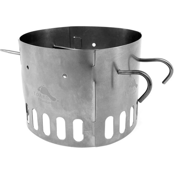 TOAKS TiStand, Alcohol Stove Dual Stand and Windscreen, Grey,