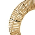 thumbnail image 4 of 13" x 15" Brown Rattan Handmade Mobius Strip Inspired Abstract Sculpture with White Marble Base, by DecMode, 4 of 9