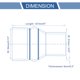 thumbnail image 3 of Conjunto Único de Manguera de Silicona Hump de 127mm/5" con Abrazaderas, Manguera de Refrigerante Universal Azul 51mm/2.01"-54mm/2.13" ID, 3 of 7