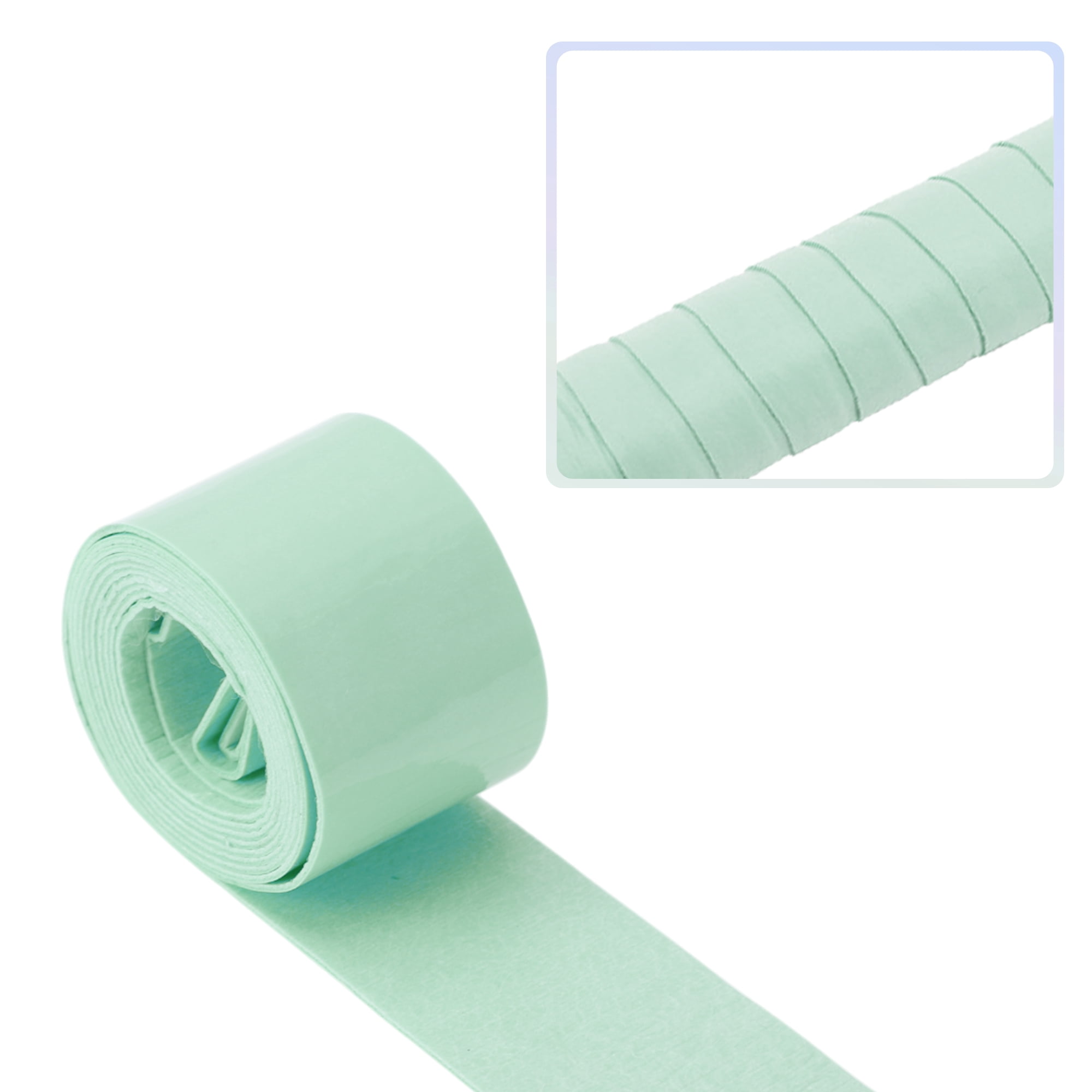 Unique Bargains 2 Pcs Tennis Racket Grip Tape Dry Overgrip Tape Light Green