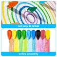 thumbnail image 2 of Crayones de 12 colores para niños, crayones lavables fáciles de sostener para niños pequeños, crayones no tóxicos hechos a mano con cera de abejas pura para niños, juguetes de arte para colorear, 2 of 7