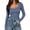 A05-Blue, variant on Womens T Shirts V Neck Long Sleeve Plaid Slim Office Knitted Work Fall Winter Pullover Tops