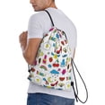 thumbnail image 3 of Drawstring Backpack - Cute pattern Splash Proof Small Drawstring Gym Bag for Women Men, Cinch Sports String Bag Backpack for Travel Swimming Beach, 3 of 8