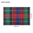 thumbnail image 4 of Yayeee Bath Rug for Bathroom Floor Non Slip Rectangle Fluffy Soft Absorbent Mat, 16"x24", Red Green Pattern, 4 of 7