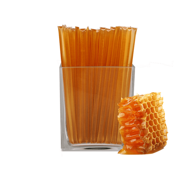 Bee Krazy Honey Sticks Pure Honey 50 Count