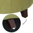 thumbnail image 3 of Homebeez Upholstered Tufted Storage Ottoman Footstool, 17"H Round Foot Rest Storage Ottoman for Living Room & Bedroom, 3 of 7
