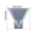 thumbnail image 3 of kurtrusly 3x Clear Pyramid Silicone Mold Resin Casting Resin DIY Craft Mould DIY Epoxy Crystal Tools, 3 of 9