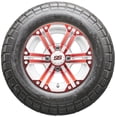 thumbnail image 2 of Golf Cart Wheels and Tires Combo - 12" RHOX RX334 White and Red - Set of 4, 2 of 3
