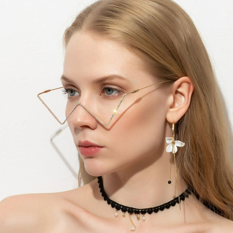 V shape face clearance glasses