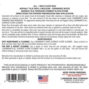 Lundmark All Wax Self Polishing Floor Wax - Scratch Cover, Commercial Use - 1-Gallon — Residential Use, Standard Application