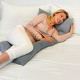 thumbnail image 2 of Imaginarium Memory Foam Fun Pillow with Fiber-Filled Body Topper and Cool-to-the-Touch Cover, Gray, 2 of 6