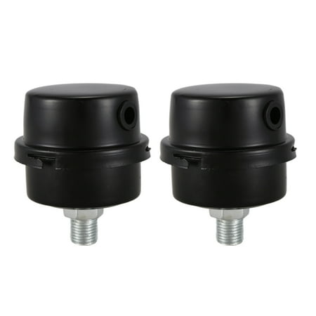 

2X Compressor Intake Filter Muffler Silencer 1/4BSP 13mm Thread Black