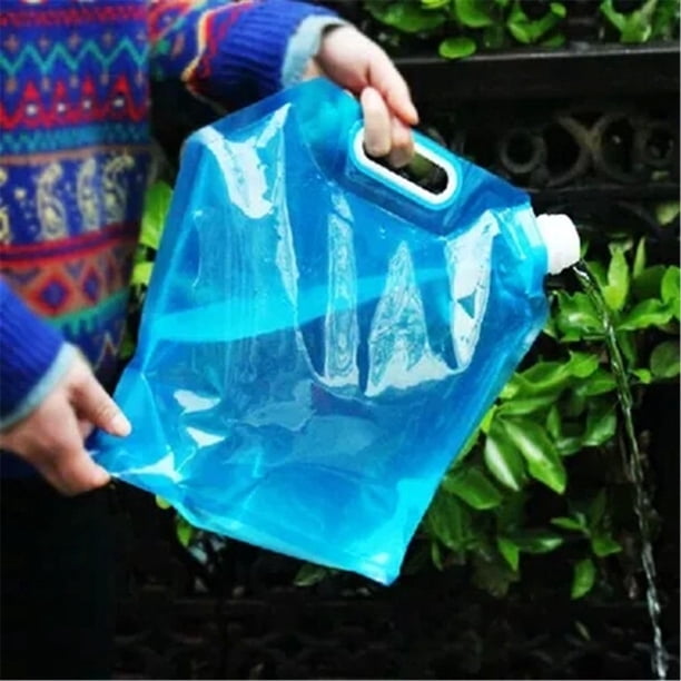 Bidon Eau 10l Sac D'Eau Pliable 5L/10L Avec Robinet - Réservoir Camping Randonnée Pique-Nique Barbecue