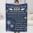 thumbnail image 3 of LHSHID Bereavement Gifts Sympathy Gift Blanket Flannel Soft and Comfortable Anti static Bed Sofa Blanket 50x60in, 3 of 5