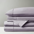 thumbnail image 2 of Madison Park 6-piece 800 Thread Count Cotton Blend Sateen Sheet Set, King - Purple, Resistant to fading, shrinking and wrinkles, 2 of 7