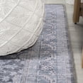 thumbnail image 4 of JONATHAN Y WASHABLE 2 x 8 Runner Rug, Wincer Chenille Cottage Medallion - Gray/Blue/White, WSH202D-28, 4 of 9