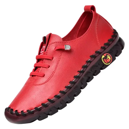 

Women‘s Flat Low Top Loafers Breathable Lightweight Non Slip Lace Up Slip On Shoes Women‘s Footwear