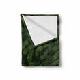 thumbnail image 2 of Winter Soft Flannel Fleece Blanket, Vivid Fir Pine Branches Trees Coniferous Trees Evergreen Nature Forest, Cozy Plush for Indoor and Outdoor Use, 50" x 60", Green Dark Green Caramel, by Ambesonne, 2 of 6