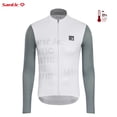 thumbnail image 2 of Santic - Maillot de ciclismo para hombre, nuevo maillot de ciclismo de verano de manga larga, fino, reflectante, de secado rápido, WM3C01167, 2 of 5