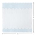 thumbnail image 4 of Beautiful Hydrangea Blue Scallop Gauze Shower Curtain by Drew Barrymore, Cotton, 72" x 72", 4 of 9