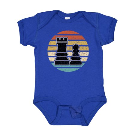 

Inktastic Chess Player Retro Sunset Gift Baby Boy or Baby Girl Bodysuit