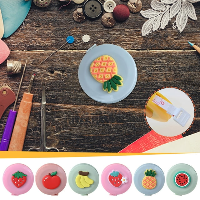Viflosae up to 60% off Gifts 1.5M Tape Measure Inch Cm Round Tape Automatic Retractable Soft Colorful Ruler Fruit Automatic Telescopic Measuring Tape Measuring Body Circumference Clearance