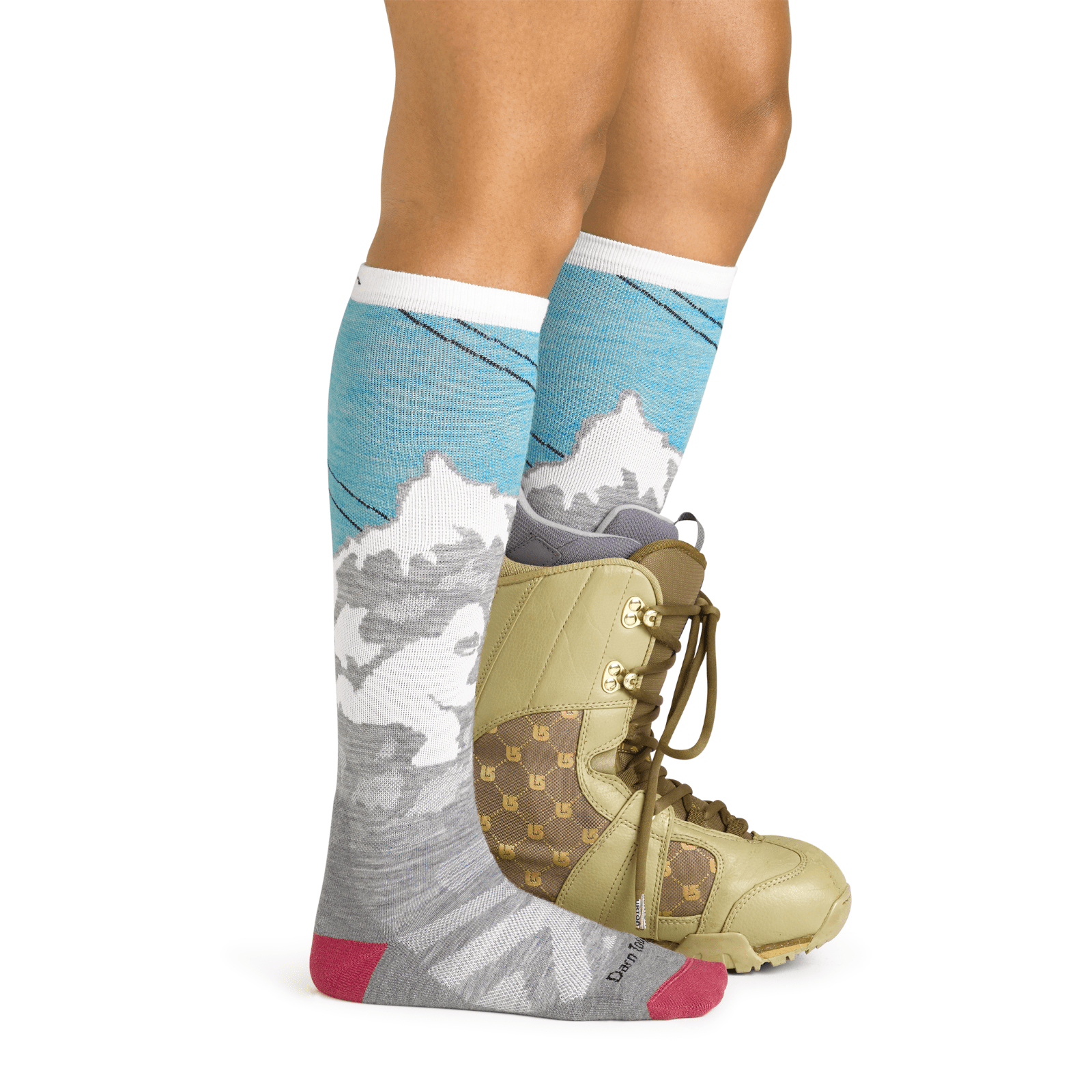 Darn Tough Women's Yeti Over-the-Calf Midweight Cushioned Ski & Snowboard Socks
