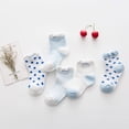 thumbnail image 6 of Elroy 5 Pairs Baby Socks Summer Thin Printed Newborn Warm Breathable Elastic Cotton Socks, 6 of 10