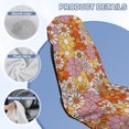 thumbnail image 7 of Kuiaobaty Groovy Flower Print Car Seat Towel Covers Front Seats 60 x 33 Inch Absorbent Microfiber Towels with Storage Bag 60 x 33 Inch Non Slip Car Seat Shield Protector, Orange, 7 of 7