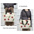 thumbnail image 6 of FORMRS 16" Laptop Bag Carrying Sleeve Case with Handle Travel Shoulder Briefcase, Beige Cherry, 6 of 8