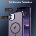 thumbnail image 4 of Funda magnética SUPFINE para iPhone 12/12 Pro, color morado oscuro, 4 of 7