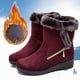 thumbnail image 1 of Invierno nuevas botas de nieve cálidas para mujer zapatos de mujer informales de tacón bajo de gamuza con cadena lateral Wmkox8yii ghj1664, 1 of 9