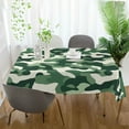 thumbnail image 3 of Yayeee Tablecloths 54" x 54" Rectangle Wrinkle Resistant Party Table Cover, Light Green Camouflage Design, 3 of 8