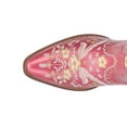 thumbnail image 4 of Dingo Womens Primrose Embroidered Floral Snip Toe Cowboy Ankle Boot, 4 of 5