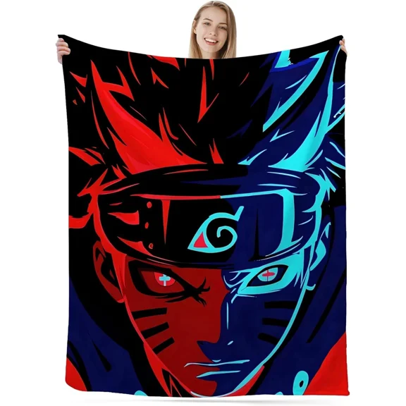 Anime Character Throw Blanket For Kids Adults, Super Soft Warm Flannel 40X50