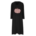 thumbnail image 4 of EQWLJWE Robe à Capuche Imprimée Amusante d'Halloween pour Femmes Manches Longues avec Poches, 4 of 5