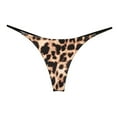 thumbnail image 1 of Aayomet Culotte Bikini en Coton pour Femmes (Marron, m), 1 of 4