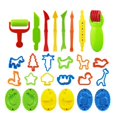 thumbnail image 3 of Set de regalo para niños: 26 herramientas de arcilla de modelado de colores - Set de modelado de plástico Play-Doh para niños, 3 of 3