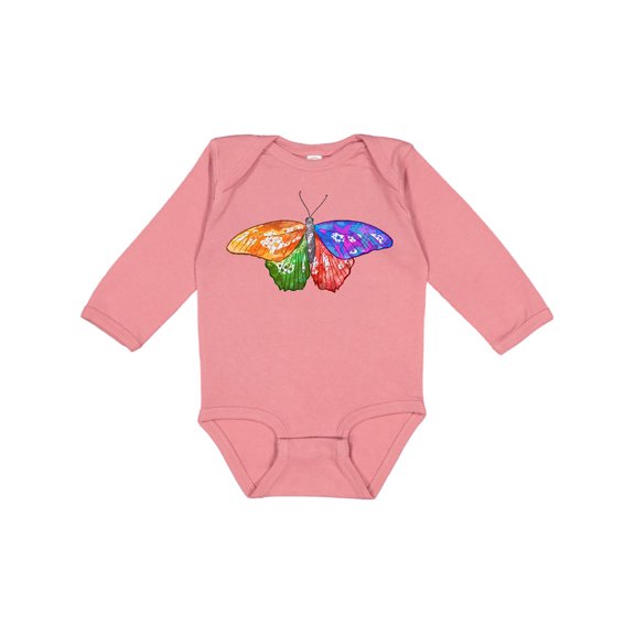 Inktastic Artistic Butterfly Boys or Girls Long Sleeve Baby Bodysuit