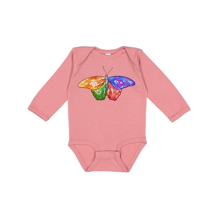 

Inktastic Artistic Butterfly Gift Baby Boy or Baby Girl Long Sleeve Bodysuit